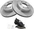TRQ Front Brake Pad & Rotor Kit Compatible with 2000-2002 Dodge Dakota