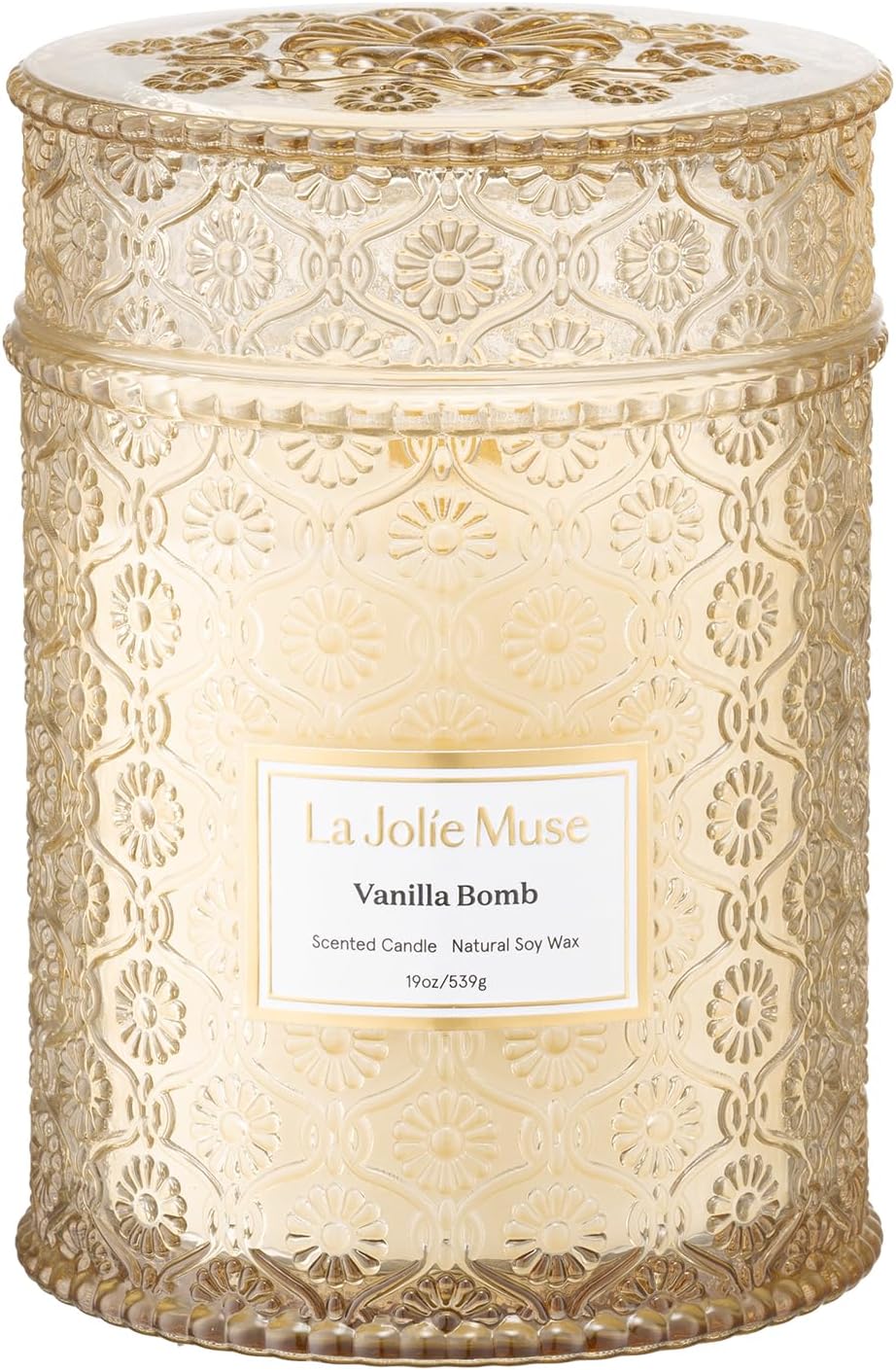 LA JOLIE MUSE Fall Candle - Vanilla Bomb for Cozy Autumn Nights