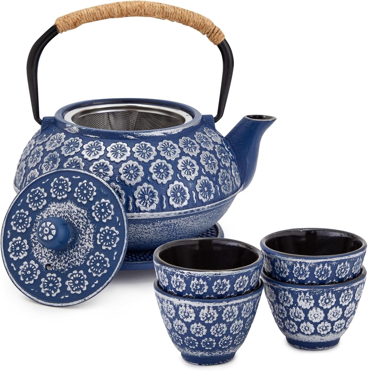 Juvale Japanese Cast Iron Teapot with Infuser for Tea Lovers