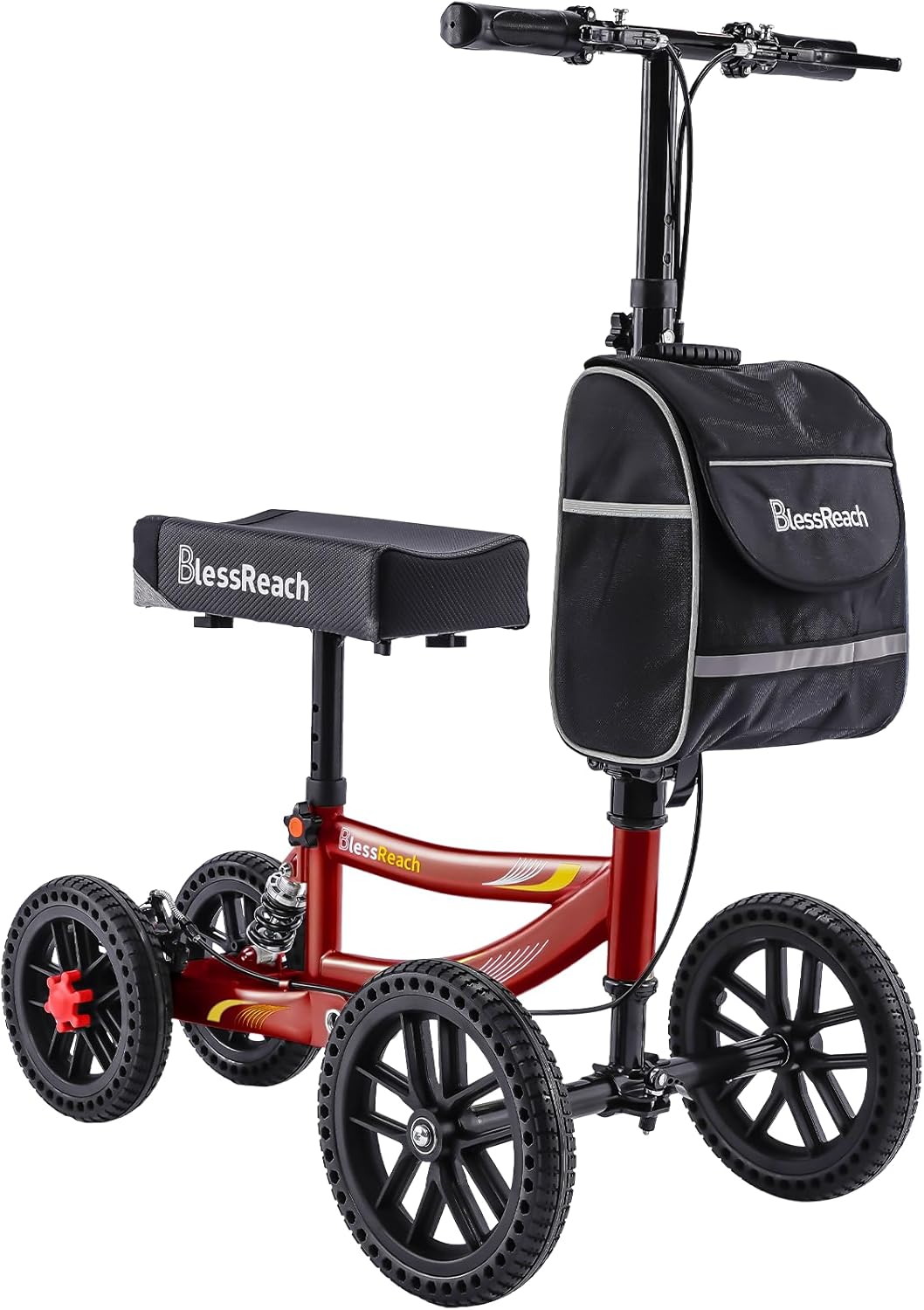Knee Scooter with Disc Brake, 300lbs Capacity for Foot Injuries
