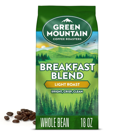 Green Mountain Breakfast Blend: 18 oz Whole Bean