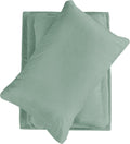 Softan Micro Fleece Bed Sheet Set Full Sage Green - Warm Plush 4-Piece