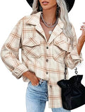 BTFBM Women Corduroy Shacket Jacket for Fall Casual Style