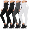 Fleece Lined Leggings for Women 4 Pack - High Waist Thermal Pants