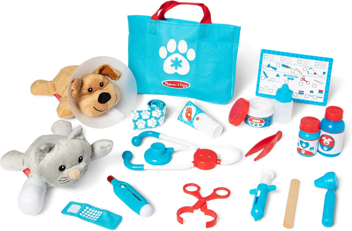 Melissa & Doug Examine and Treat Pet Vet Play Set for Kids
