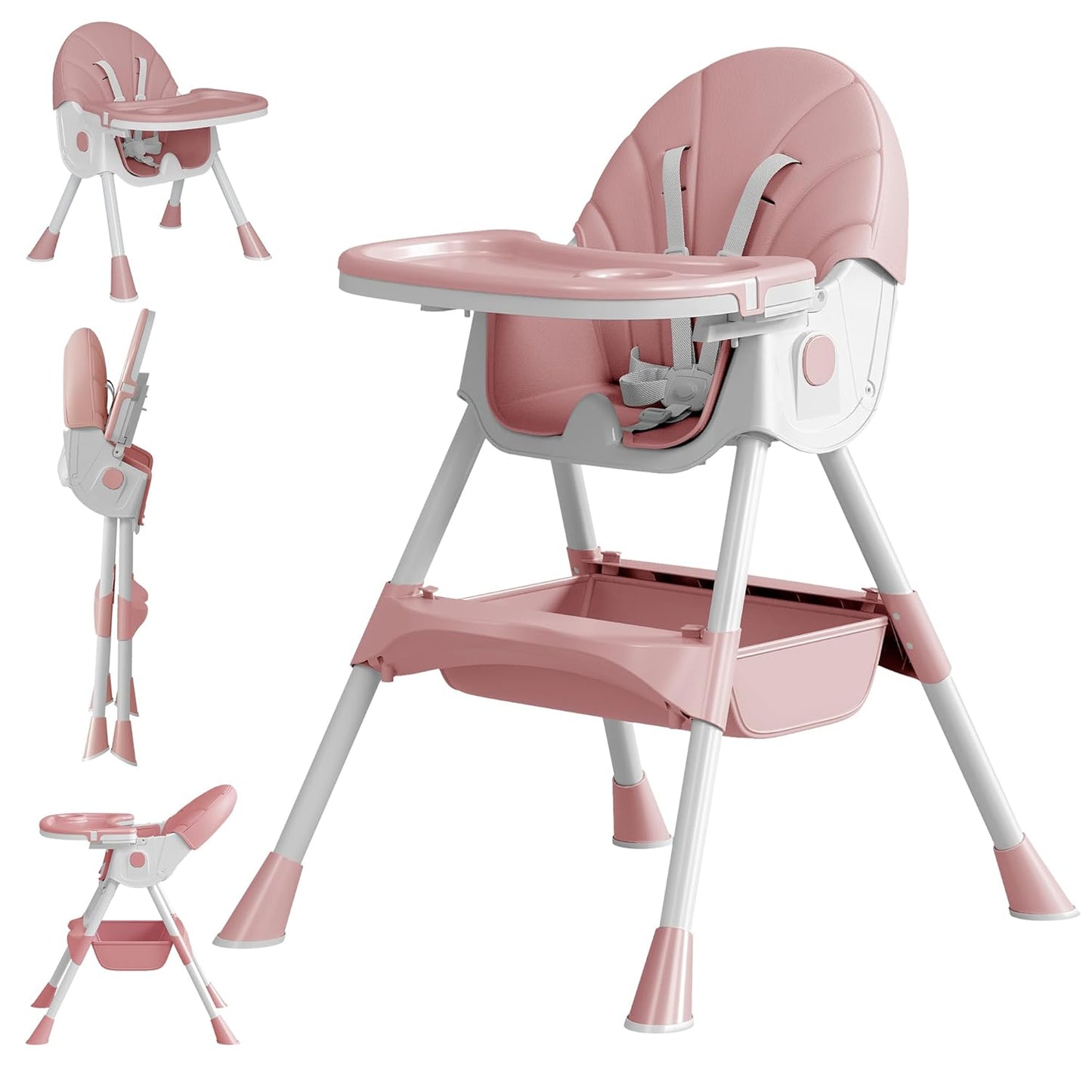 5 in 1 High Chair for Babies and Toddlers - Versatile & Safe