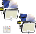 PIKOY Solar Motion Lights Outdoor 318LED 33ft Cord - Bright Security