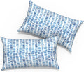Outdoor Lumbar Pillows 12x20 in Rectangle Throw Pillows - Durable