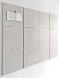 Felt Wall Tiles 12-Pack Ivory - Large Cork Board Alternative