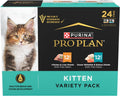 Purina Pro Plan Grain Free Kitten Wet Food Variety Pack - 24 Cans