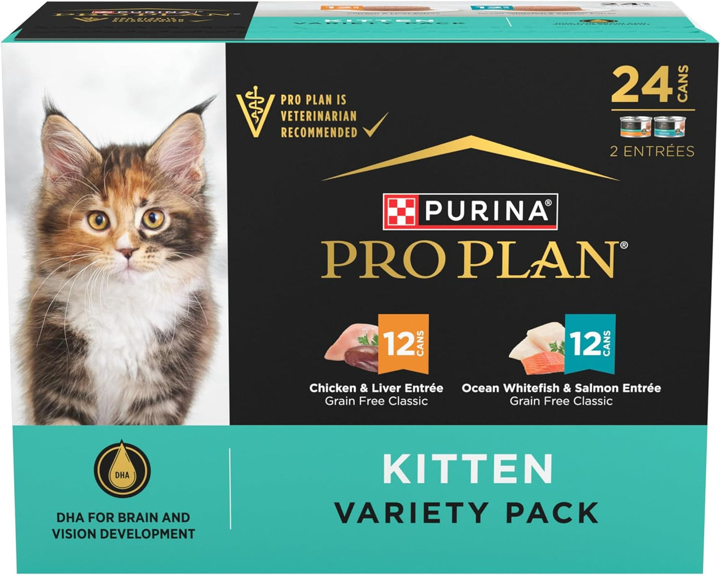 Purina Pro Plan Grain Free Kitten Wet Food Variety Pack Review