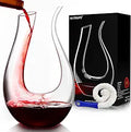 Decanters for Wine U Shape 1.5L - Faster Decanting, Clear Lead-free