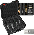 Gun Pistol Case for Multi Handguns - Compact 4-Pistol Travel Case