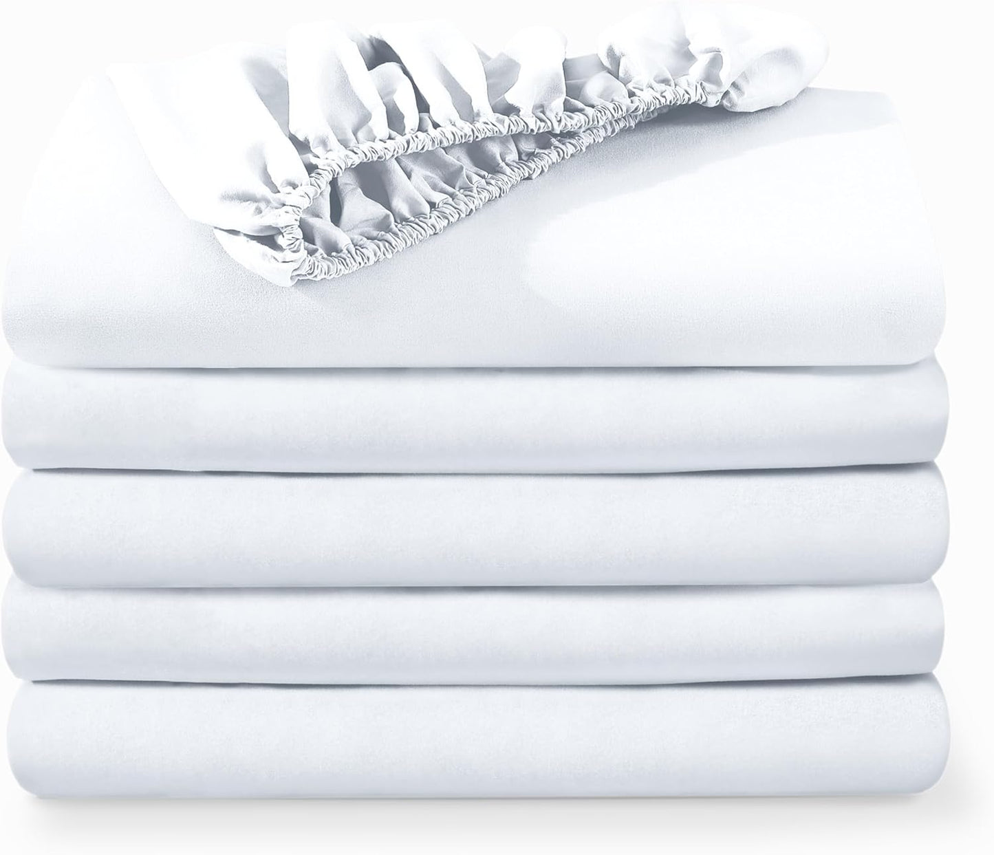 Bare Home 5-Pack Twin Fitted Bottom Sheets - Ultra-Soft Microfiber