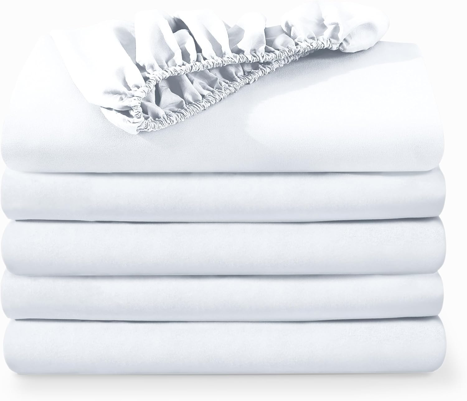 Bare Home 5-Pack Twin Fitted Bottom Sheets - Ultra-Soft Microfiber