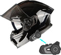 1Storm Motorcycle Full Face Helmet Dual Visor Glossy Black - Comfort