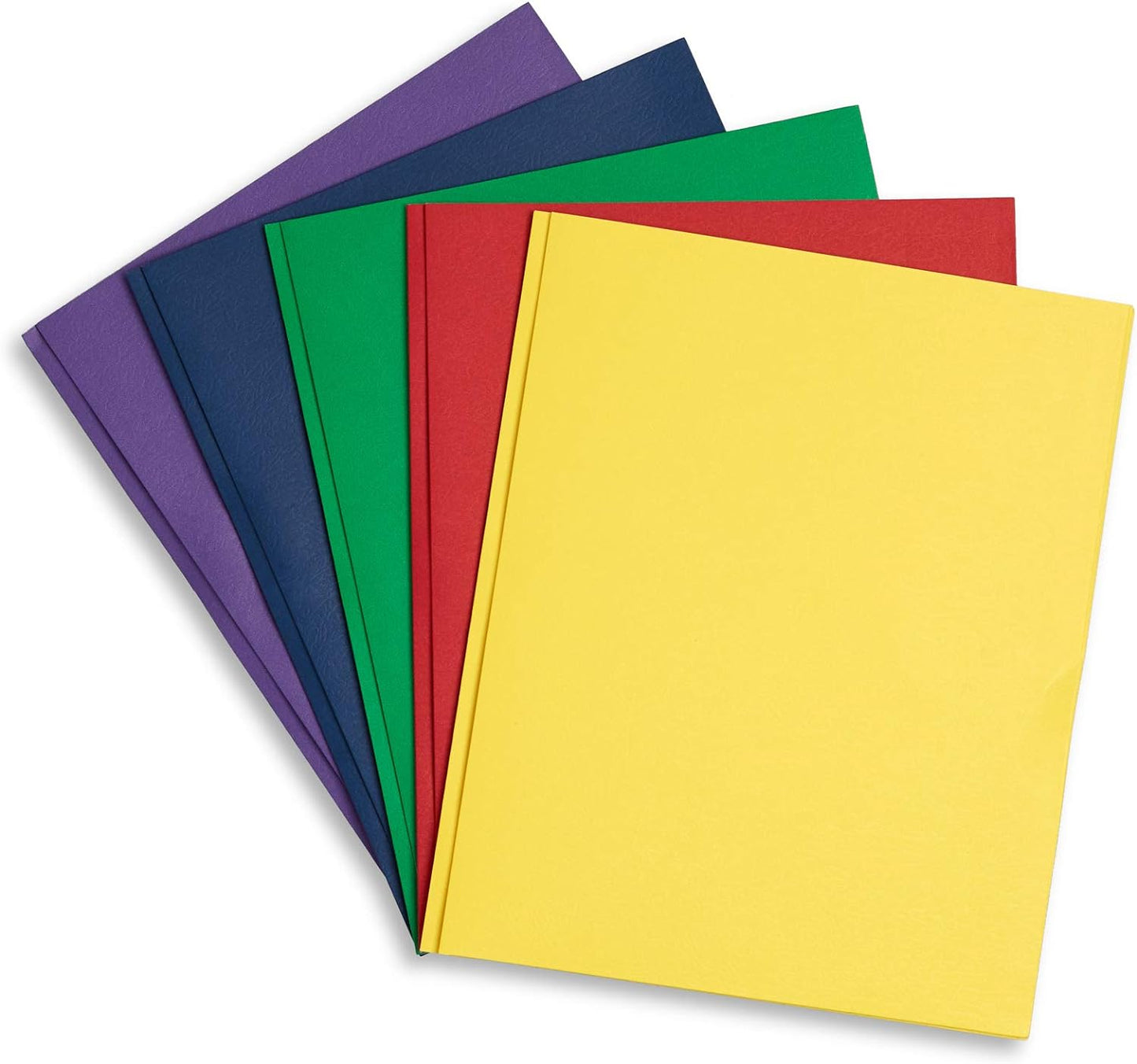 100 Pack Two Pocket Folders with Prongs for Office and Classroom