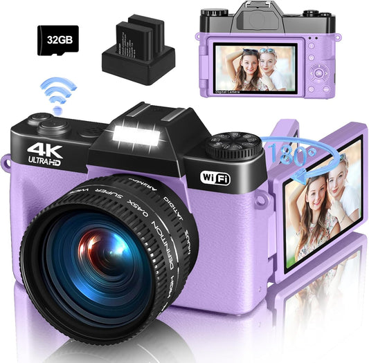Ultra HD Purple Vlogging Camera Kit