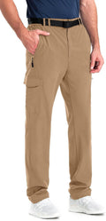 Clothin Men's Elastic-Waist Travel Pant Slim-Stretch - Lightweight
