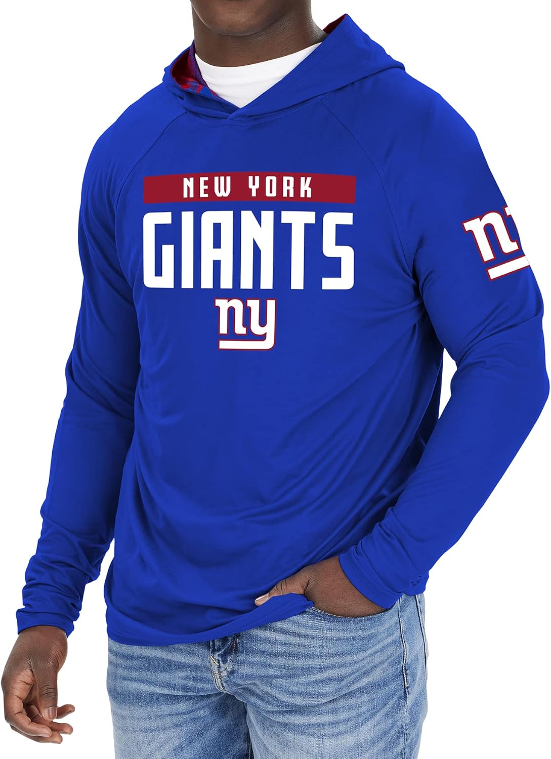 Zubaz NFL Men's Lightweight Hoodie with Camo Patterns for Fans