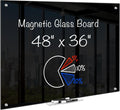 maxtek Black Dry Erase Board 48in x 36in for Office and School