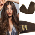 GOO GOO Tape in Hair Extensions 4A Chocolate Brown 26in - Seamless