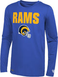 New Era NFL 50 Yard Line Long Sleeve Dri-Tek Tee - Comfortable Fanwear