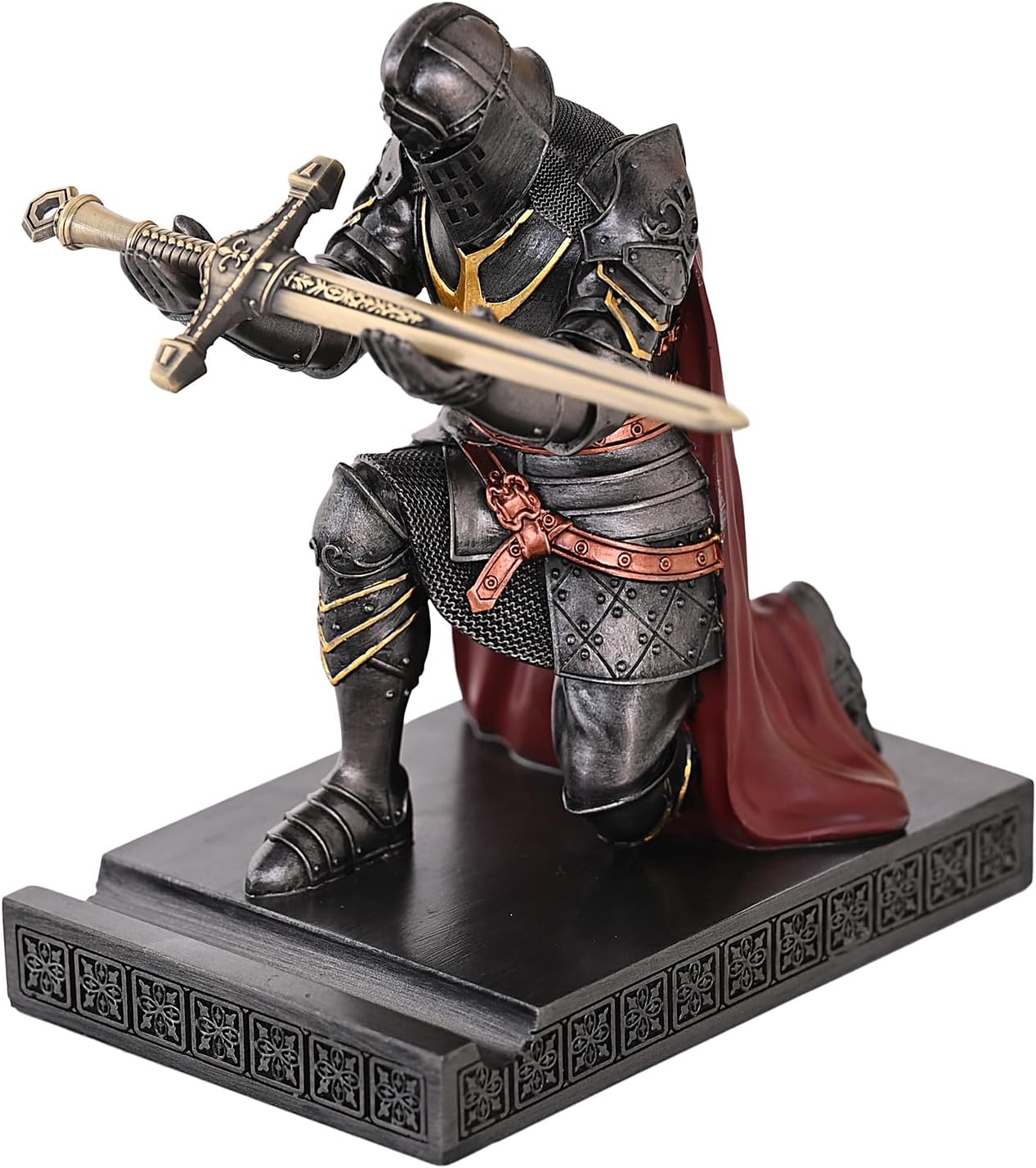 King's Guard Leader Cloak Warrior Knight Pen Holder and Stand