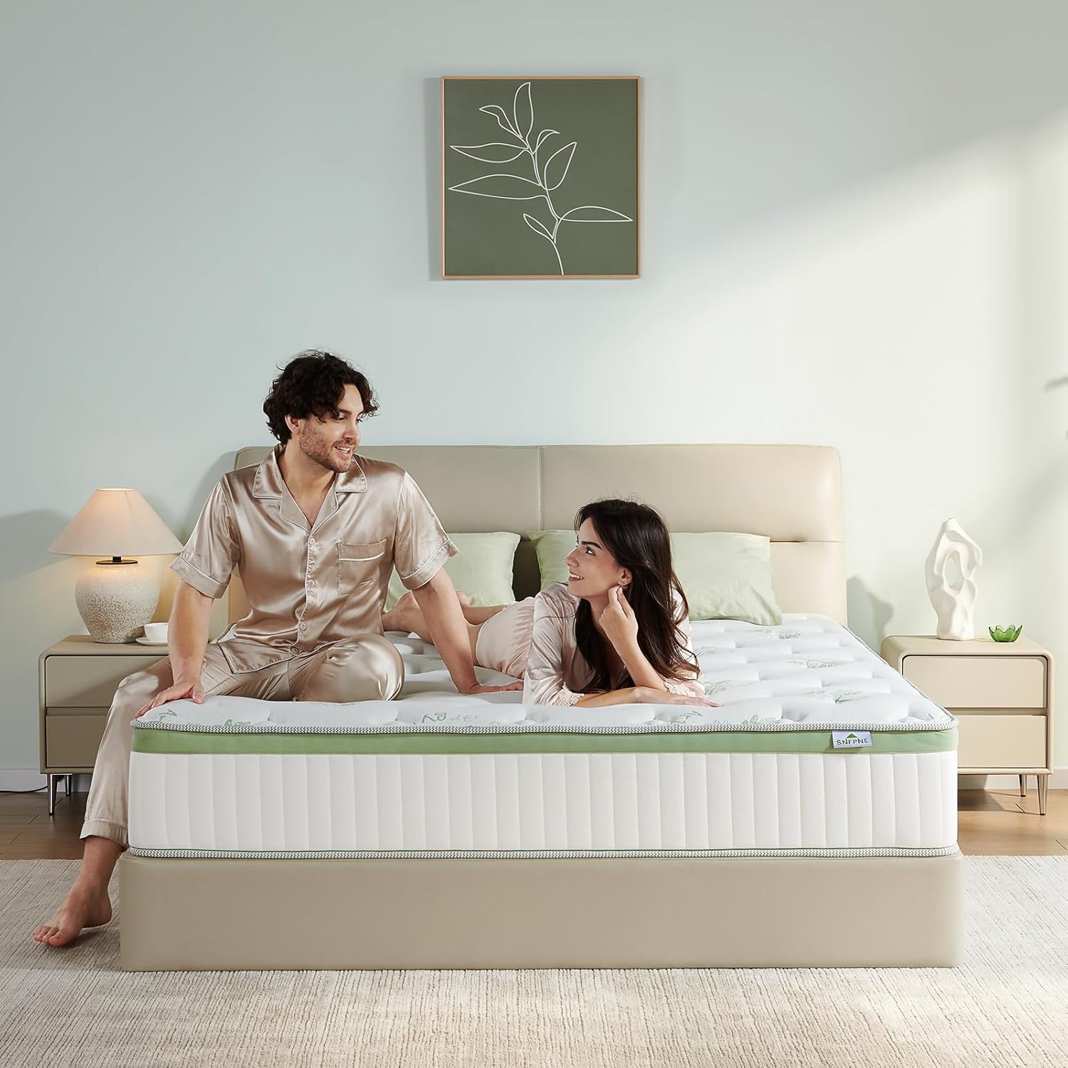 Queen Size Mattress 12 Inch Medium Firm Memory Foam Hybrid
