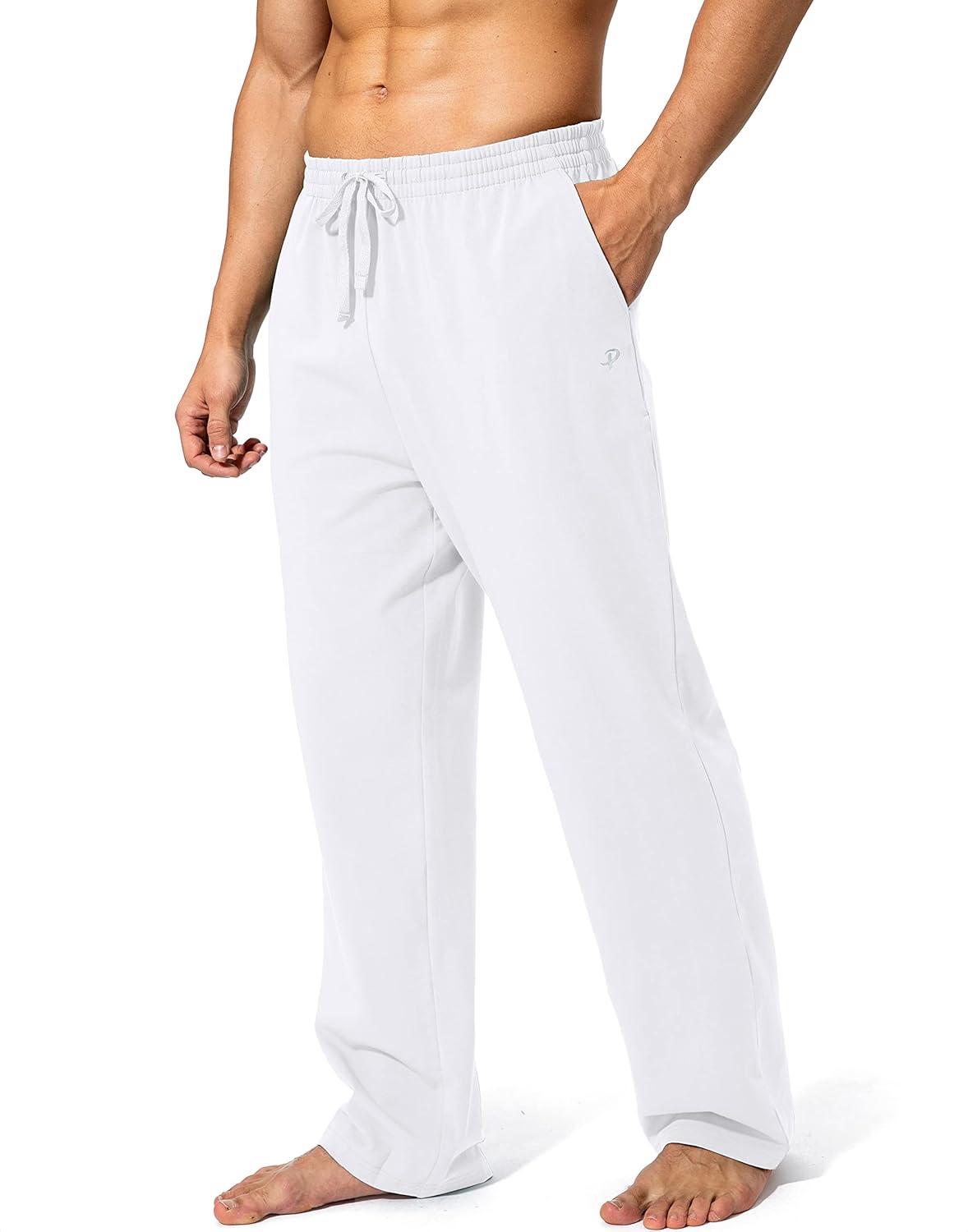 Pudolla Men's Cotton Yoga Sweatpants for Comfort and Style