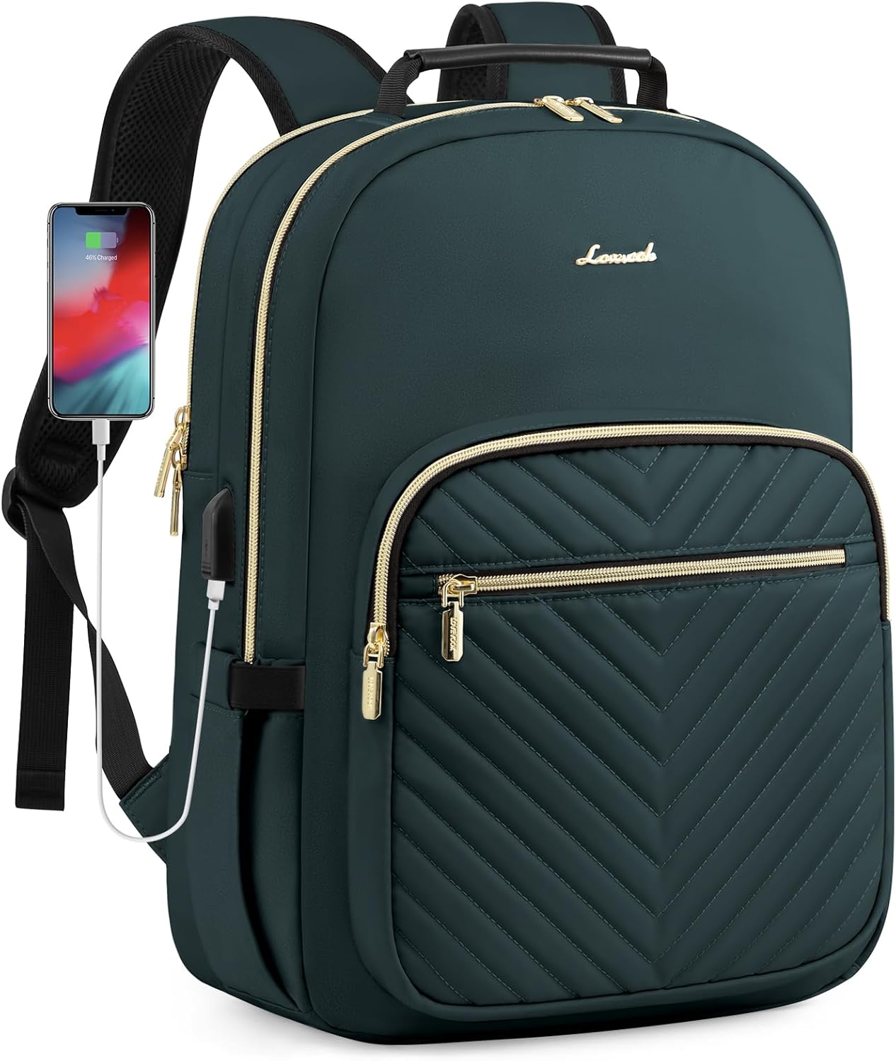 LOVEVOOK Large Capacity Laptop Backpack for Women, Stylish Design