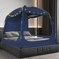80% Blackout Bed Tent with Star Lights - Spacious Sleep & Play Haven