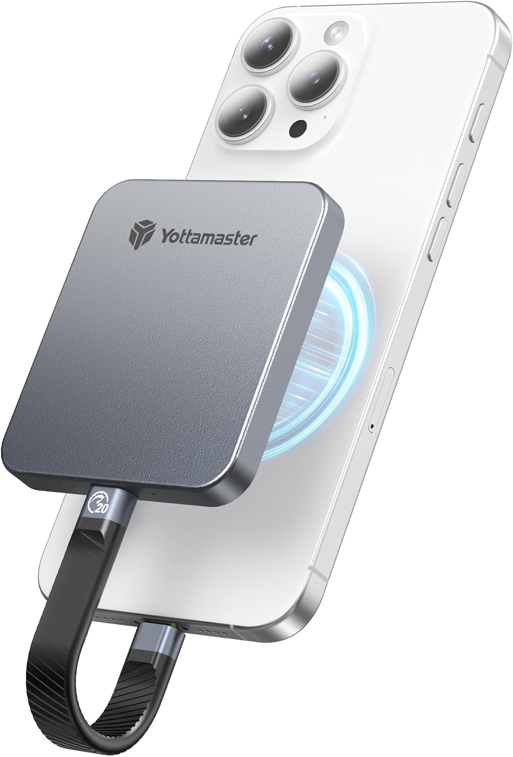 Yottamaster 1TB Magnetic External SSD for Fast 4K Storage
