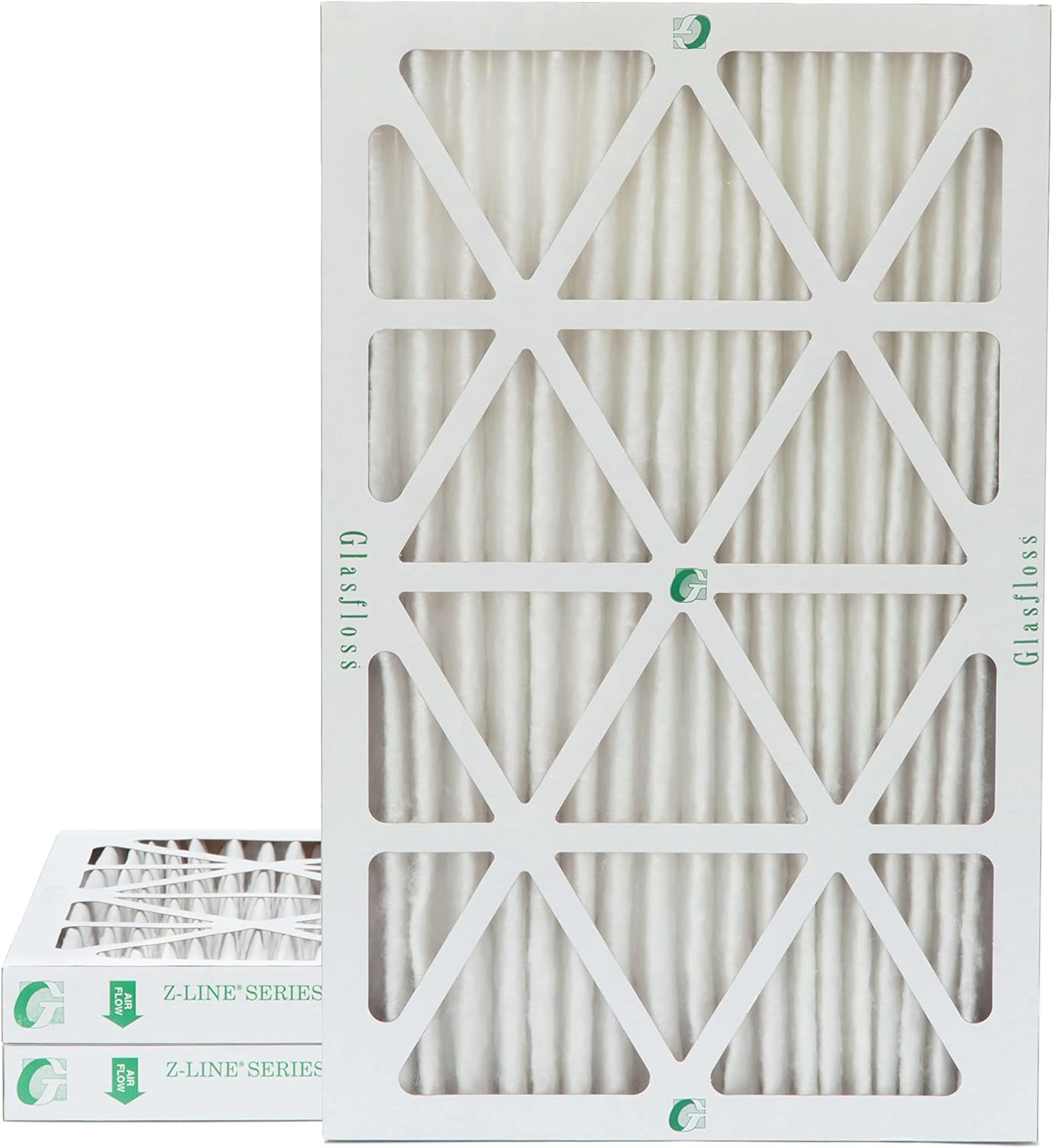Glasfloss ZL 14x25x2 MERV 10 Pleated Air Filters for AC
