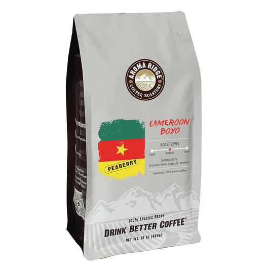 Fragrant Cameroon Boyo Peaberry Coffee | Freshly Roasted in USA | 16oz