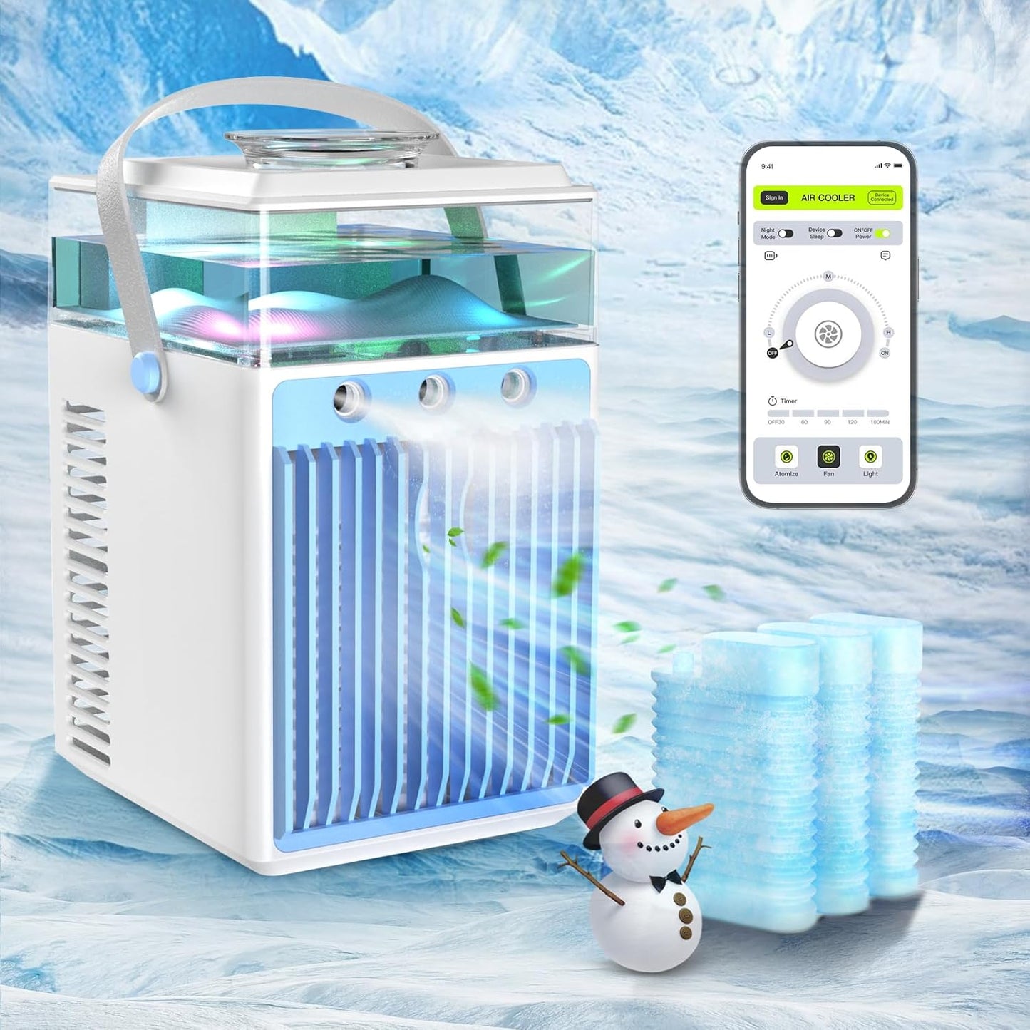 Portable Air Conditioners 4 in 1 Mini AC for Home and Office
