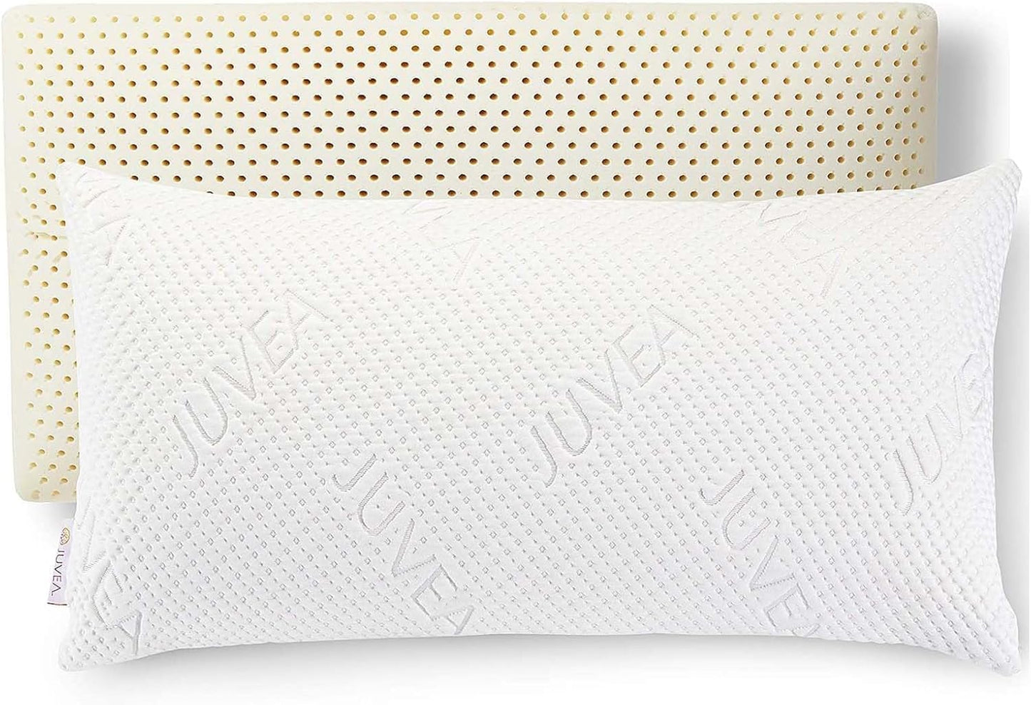 JUVEA Elevate High-Profile Talalay Latex Pillow - Breathable & Durable