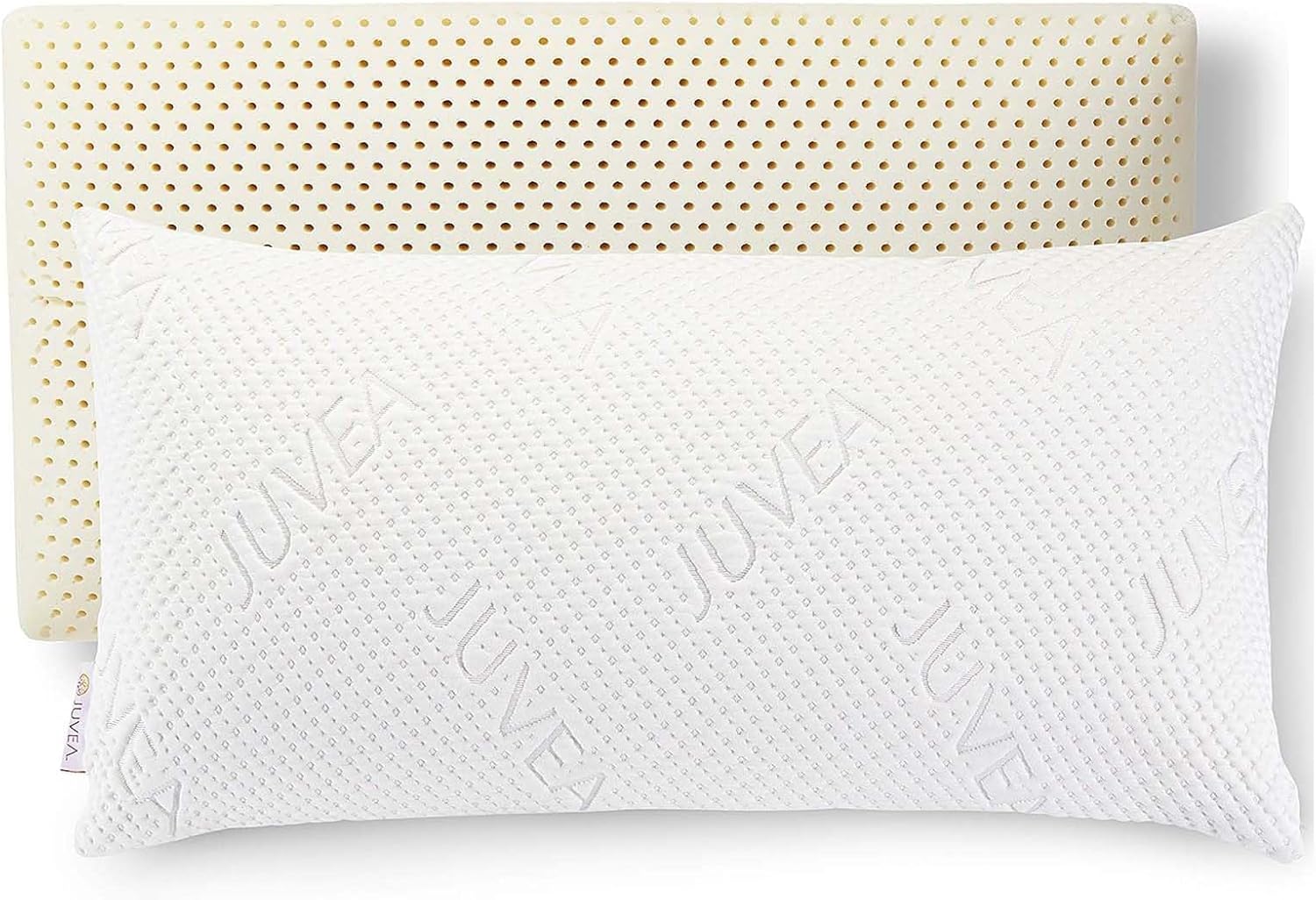 JUVEA Elevate High-Profile Talalay Latex Pillow - Breathable & Durable