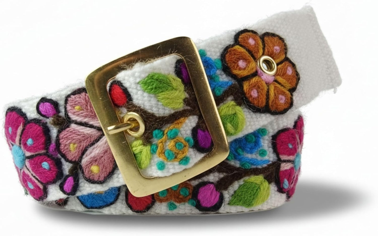 Handmade Embroidered Belts for Women - Unique Boho Floral Style