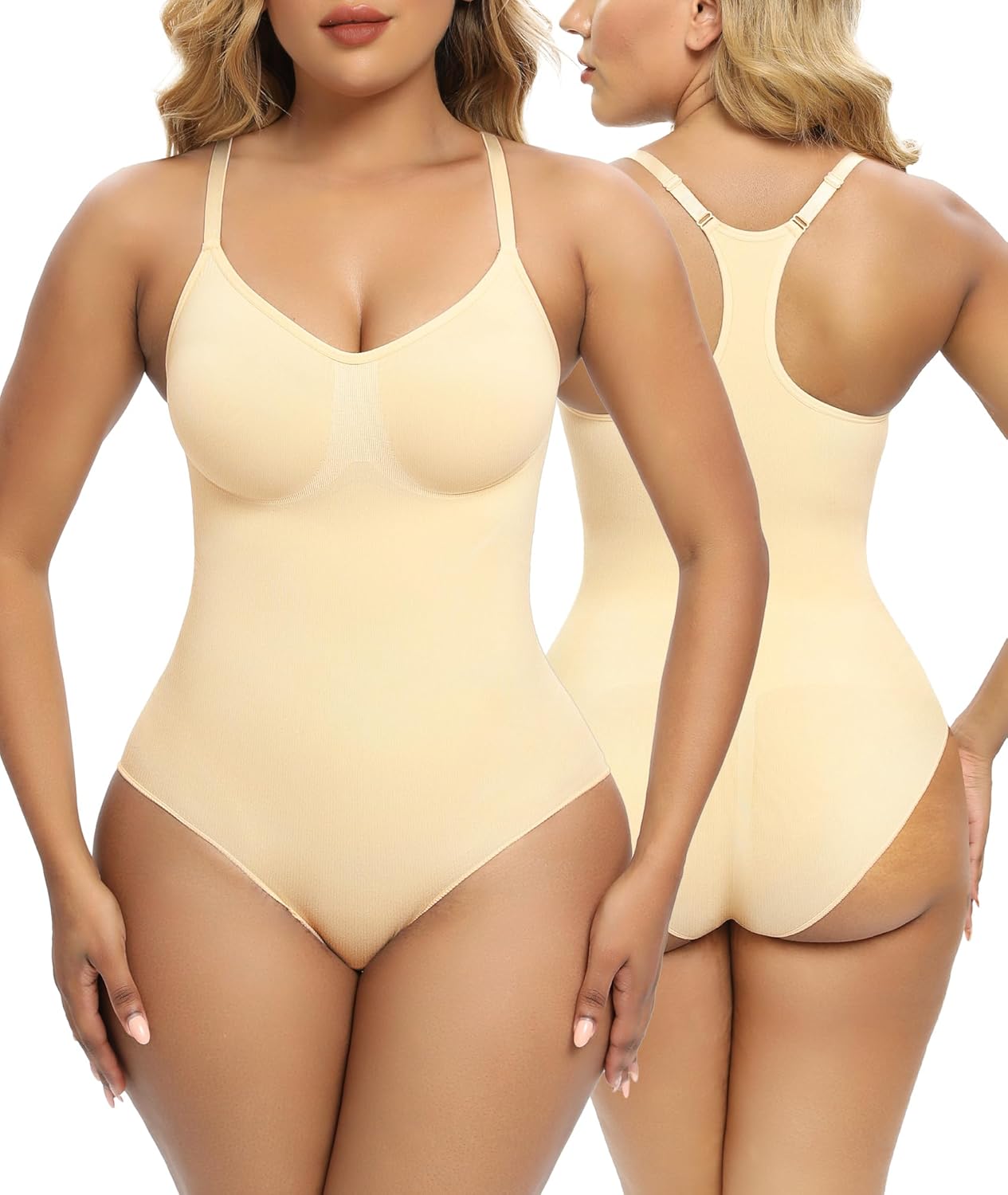 SHAPERX Bodysuit for Women Tummy Control Seamless Sculpting