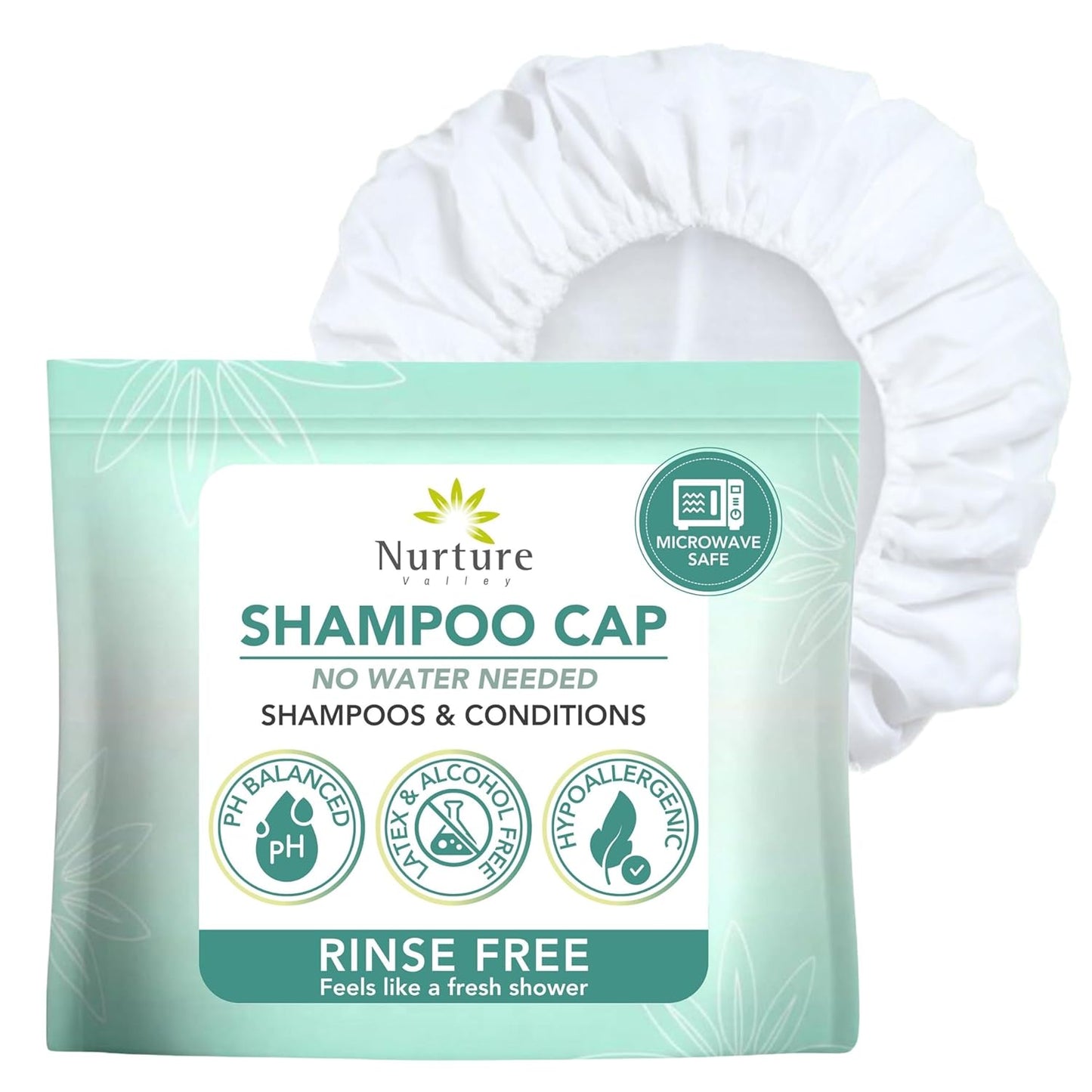 Nurture Valley Rinse-Free Shampoo Cap - Waterless Care