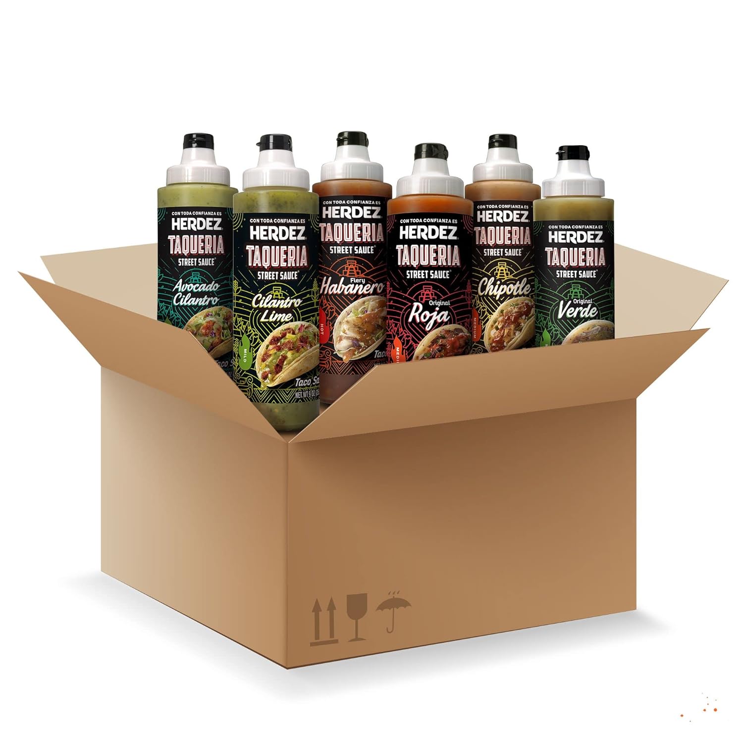 Herdez Taqueria Street Sauce Variety Pack of 6 for Authentic Flavor