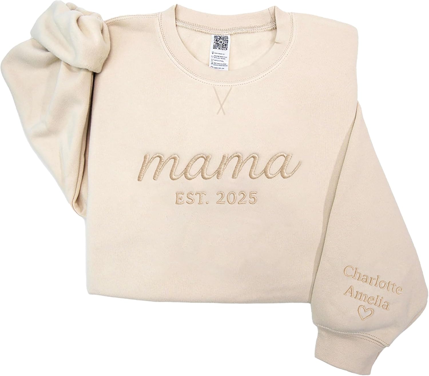 Custom Mama Sweatshirt - Kid Names Embroidered - Mothers' Favorite!