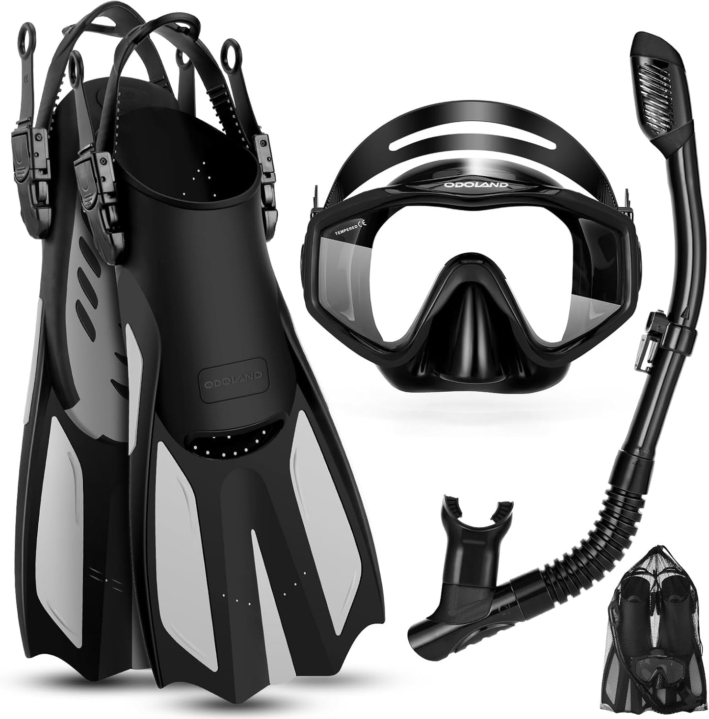 Odoland Kids Snorkeling Package with Dry Top Snorkel Mask