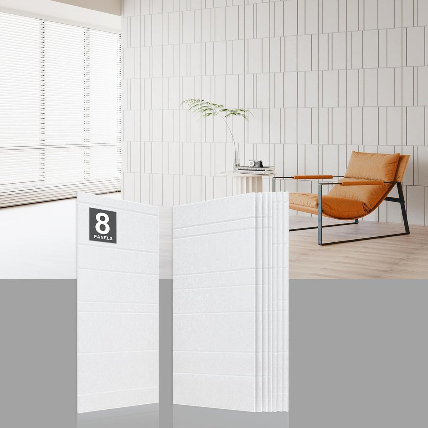 Acoustic Wall Panels 8 Pack for Soundproofing and Decor