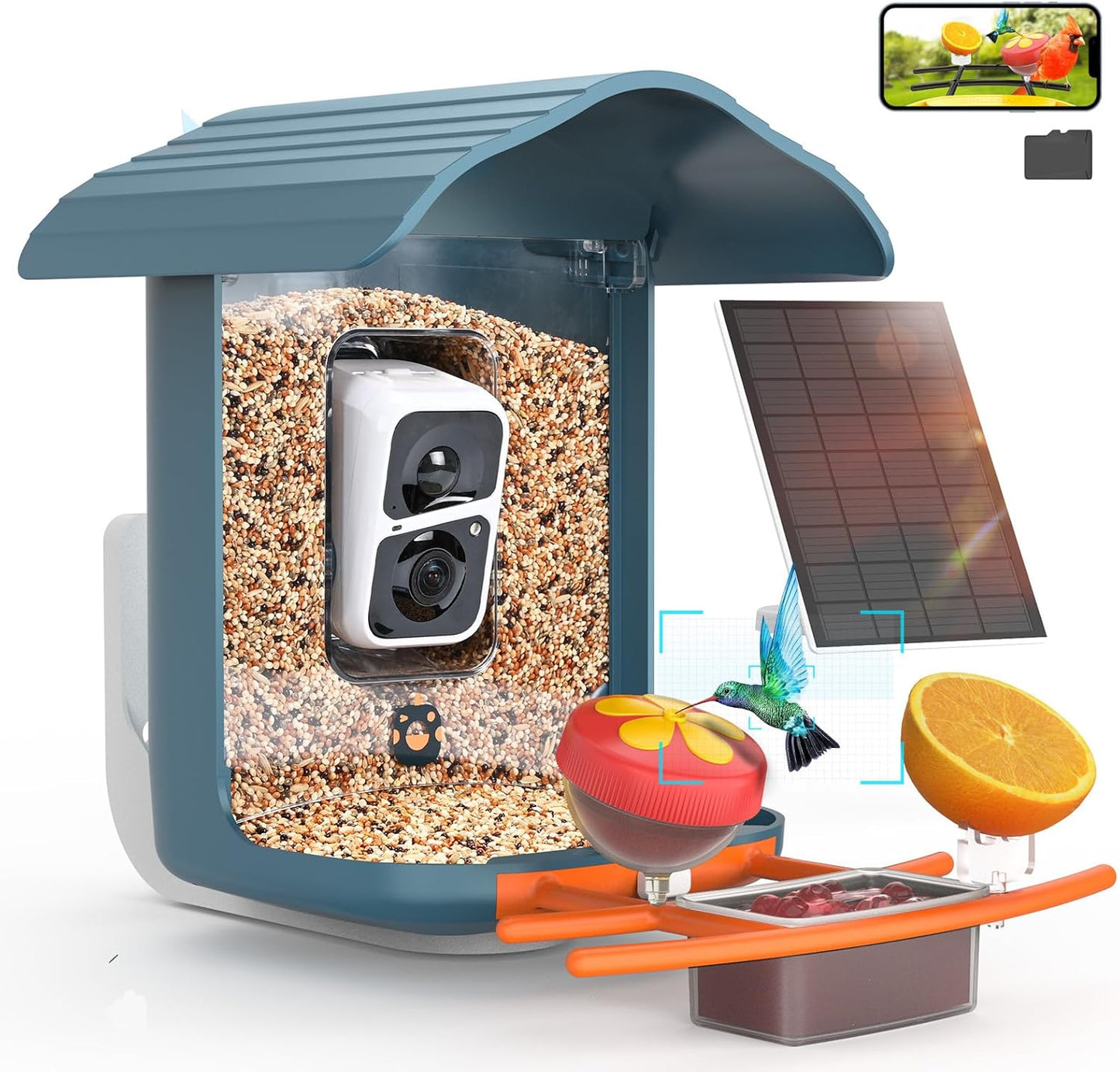 birdsnap PAV- Smart Feeder | Solar Powered HD Camera | AI Identify