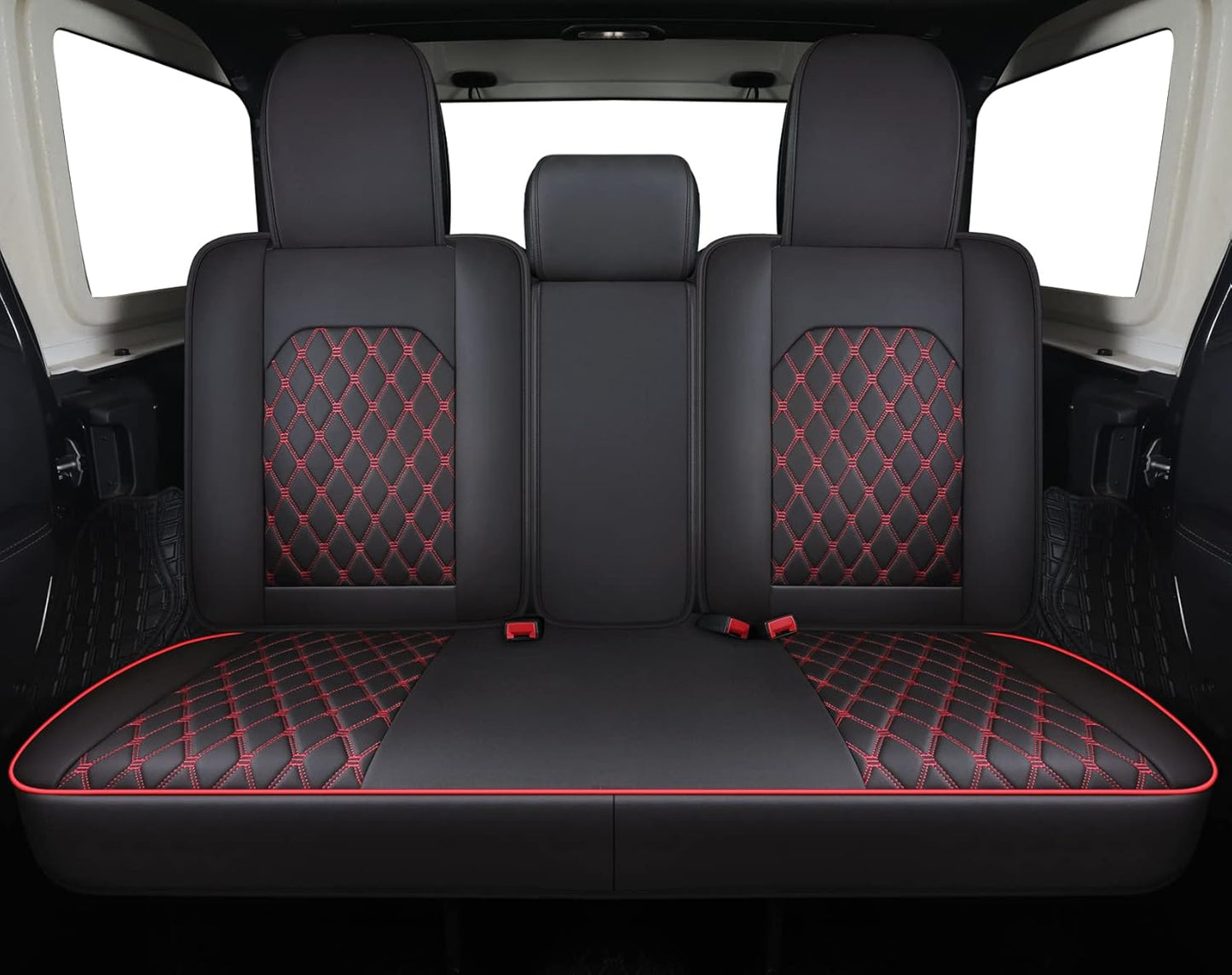Custom Fit Jeep Wrangler JK JL 4-Door Back Seat Covers Waterproof