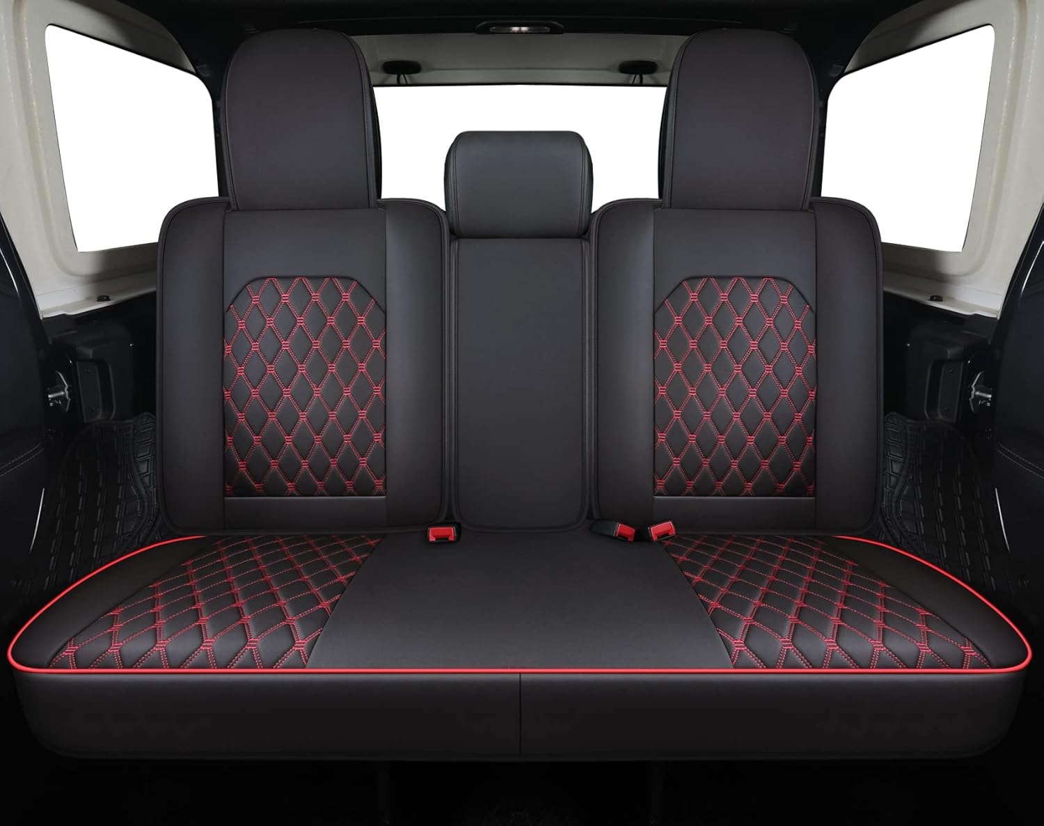 Custom Fit Jeep Wrangler JK JL 4-Door Back Seat Covers Waterproof