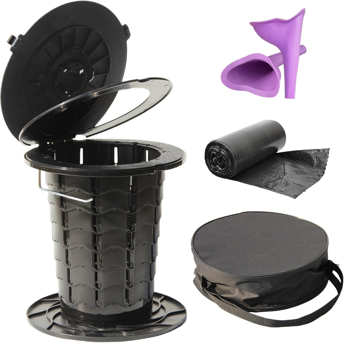 Compact ALEVMOOM Folding Toilet - Ultimate Portability!