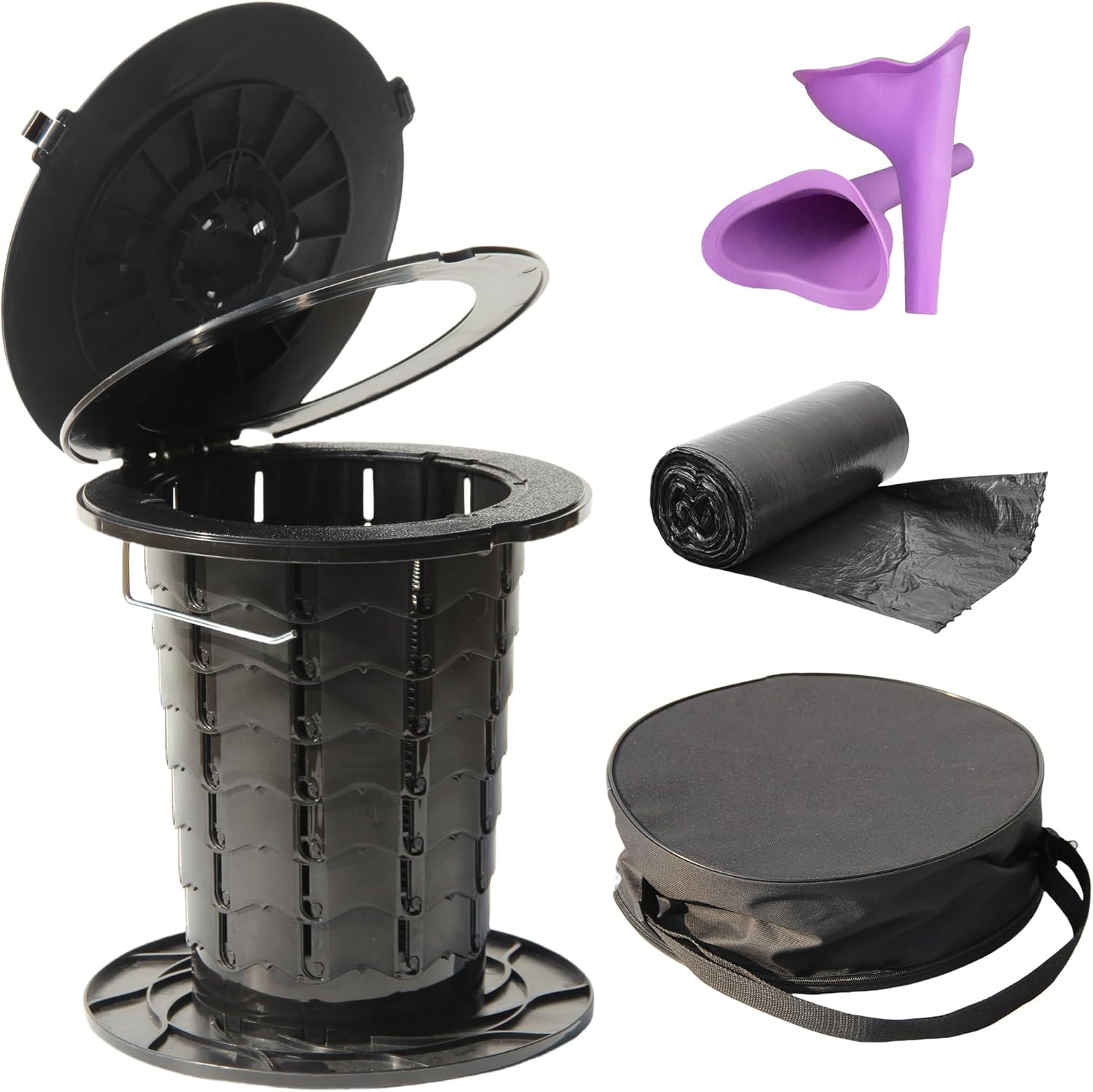 Compact ALEVMOOM Folding Toilet - Ultimate Portability!